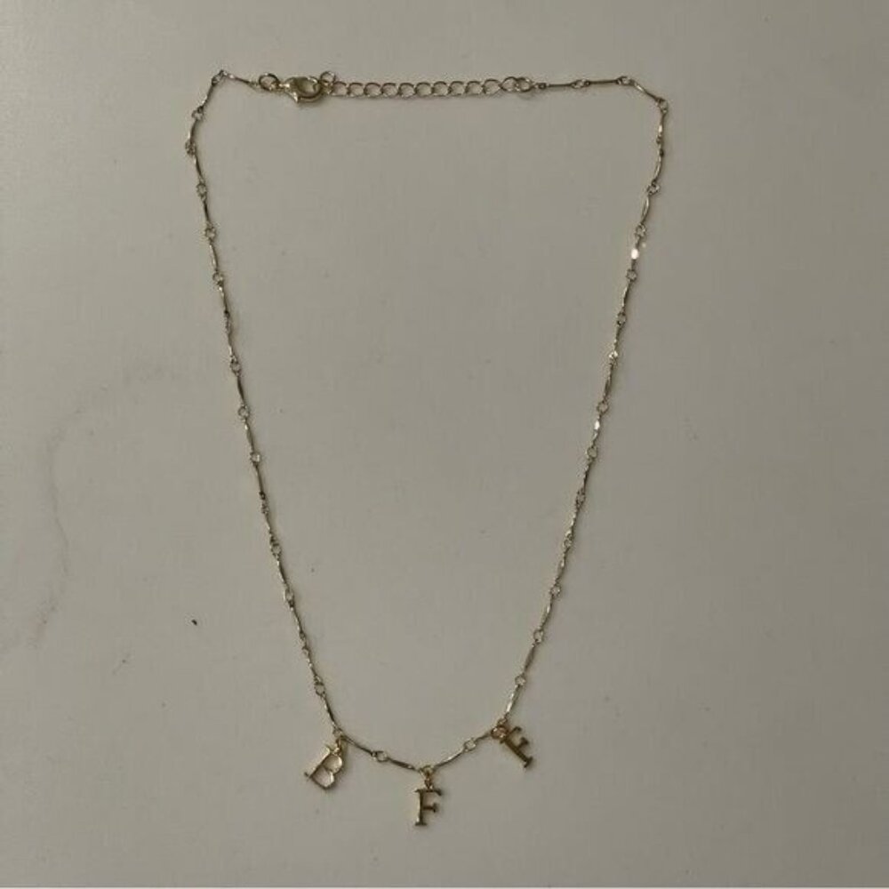 Gold tone BFF Necklace